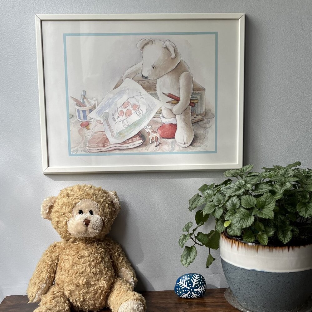 Framed Poster Art Print Camilla Ashforth Horatio's James the Bear